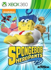 SpongeBob HeroPants box art for Xbox 360